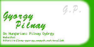 gyorgy pilnay business card