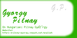 gyorgy pilnay business card